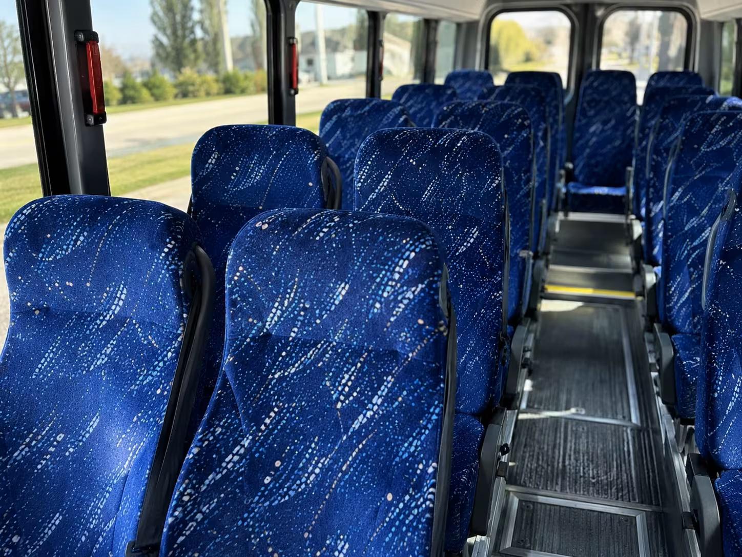 15 passenger minibus interior