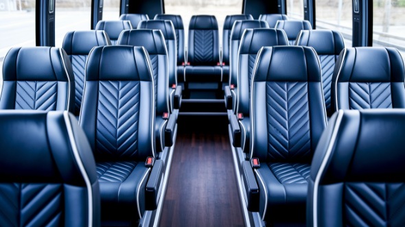 hawthorne 15 passenger minibus inside