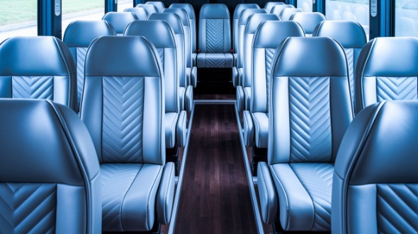 hawthorne 35 passenger minibus inside