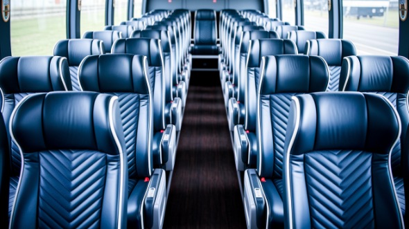 hawthorne 50 passenger charter bus inside