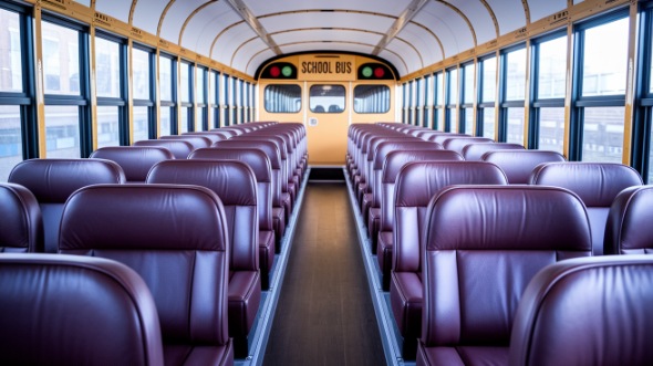 school bus rental interior hawthorne