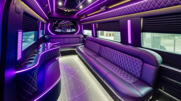 sprinter limo rental interior hawthorne